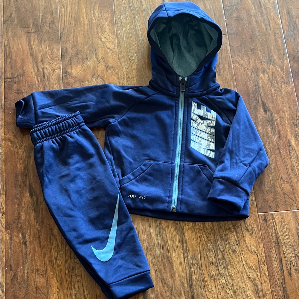 Nike Navy Blue Kids Hoodie Set
